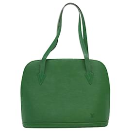 Louis Vuitton-LOUIS VUITTON Epi Lussac Shoulder Bag Green M52284 LV Auth pt2605-Green