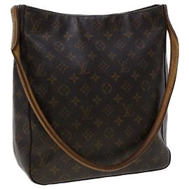 LOUIS VUITTON Monogram Looping GM Shoulder Bag M51145 Auth ti646 Other