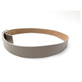 Fendi-NEW FENDI BELT MONOGRAM BUCKLE 85 CM IN TAUPE LEATHER NEW LEATHER BELT-Taupe