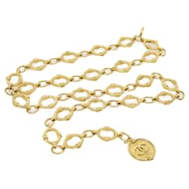 Chanel-CHANEL Catena Cintura metallo Oro CC Auth ar7135alla-D'oro
