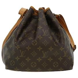 Louis Vuitton-Bolsa de ombro LOUIS VUITTON Monogram Petit Noe M42226 LV Auth pt3094-Outro