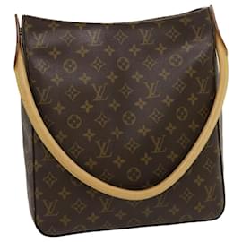 Louis Vuitton-LOUIS VUITTON Monogram Looping GM Shoulder Bag M51145 Auth pt3126-Monogram