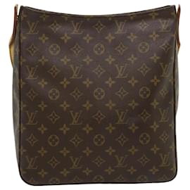 Louis Vuitton-Bolsa de ombro M LOUIS VUITTON Monogram Looping GM51145 Ponto de autenticação3126-Monograma