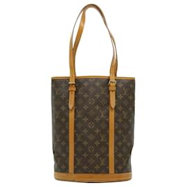 Louis Vuitton-LOUIS VUITTON Monogram Bucket GM Shoulder Bag M42236 LV Auth ar7115-Monogram