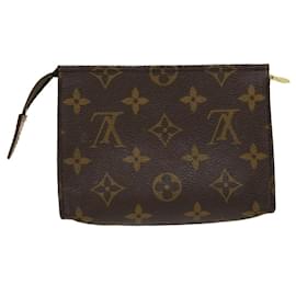 Louis Vuitton-Louis Vuitton Monogram Poche Toilette 15 Pouch M47546 LV Auth rd2309-Monogram