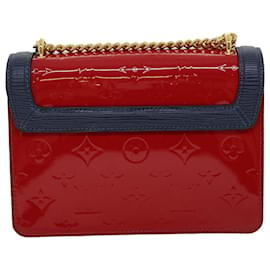 Louis Vuitton-LOUIS VUITTON Vernis Wynwood Sac à bandoulière Rouge écarlate M90517 LV Auth lt554A-Rouge,Autre