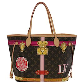 Louis Vuitton-LOUIS VUITTON Bauletto estivo con monogramma Neverfull MM Tote Bag M41390 auth 30117alla-Monogramma