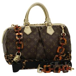 Louis Vuitton-LOUIS VUITTON Monogram Leopard Steven Sac à bandoulière M95281 Auth LV 30069A-Monogramme