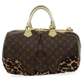 Louis Vuitton-LOUIS VUITTON Monogram Leopard Steven Shoulder Bag M95281 LV Auth 30069a-Monogram
