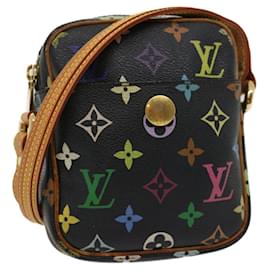 Louis Vuitton-Bolsa de ombro LOUIS VUITTON Monogram multicolorida com elevação preta M40056 LV Autenticação hs666-Preto
