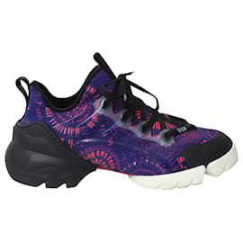 Christian Dior-Dior D-connect Fireworks Print Sneakers in Multicolor Polyester -Other