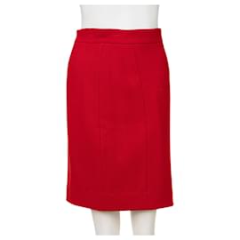Chanel-Vintage Mini Skirt -Red