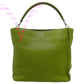 Fendi-Fendi Sacoche en cuir Selleria Anna rouge-Rouge