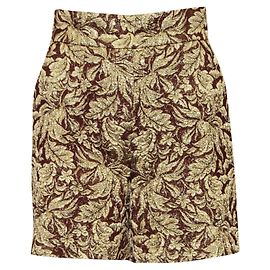 Dolce & Gabbana Shorts Jacquard com Estampa Dourada Dourado Metálico