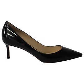 Jimmy Choo Romy 60 Escarpins en Cuir Verni Noir Noir