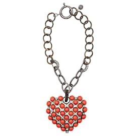 Lanvin-Heart Necklace-Orange