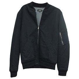 Apc a.P.C. MA-1 Bomber Jacket in Navy Blue Cotton Navy blue