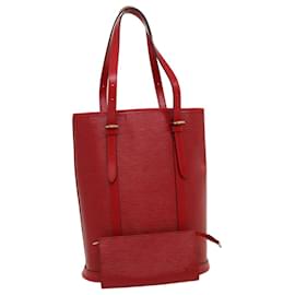 Louis Vuitton-LOUIS VUITTON Epi Bucket GM Shoulder Bag SPO Red LV Auth pt2480a-Red