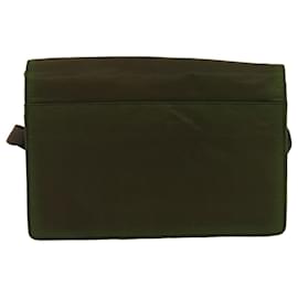 Prada-PRADA Shoulder Bag Nylon Khaki Auth ar7063-Khaki