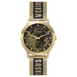 Autre Marque-Versus Versace Barbes Domus Bracelet Watch-Golden,Metallic
