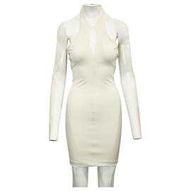 Gucci-Ivory Dress with Bamboo Elements-White,Cream