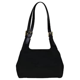 Fendi-FENDI Shoulder Bag Nylon Black Auth rd2099-Black