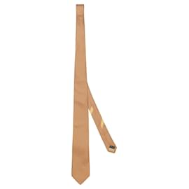 Salvatore Ferragamo-Patterened Silk Necktie-Yellow