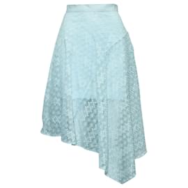 Coast Hellblauer Midirock aus Spitze Blau