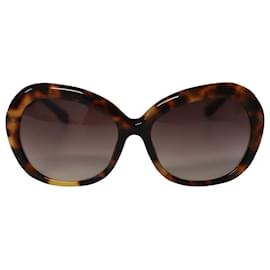 Linda Farrow-Linda Farrow Ellen Tortoiseshell Round Sunglasses in Tortoiseshell Acetate-Other