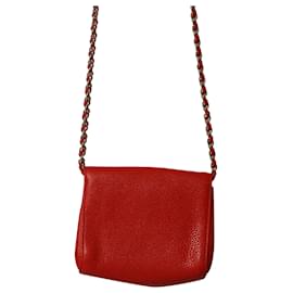 Mulberry-Mulberry Mini Lily Shoulder Bag in Red Leather-Red