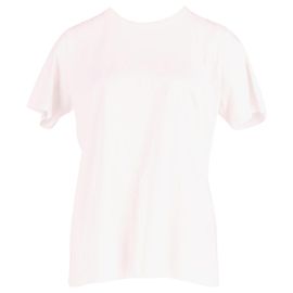 T-Shirt Balmain Girocollo Manica Corta in Cotone Bianco Bianco