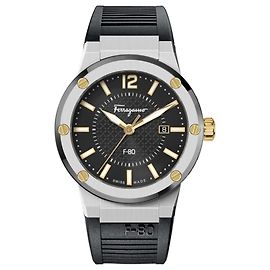 Salvatore Ferragamo F-80 Strap Watch Metallic