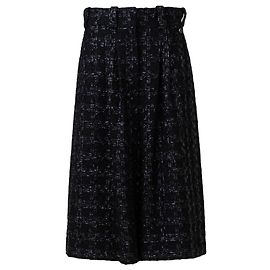 Chanel Metallic Tweed Culottes Blue