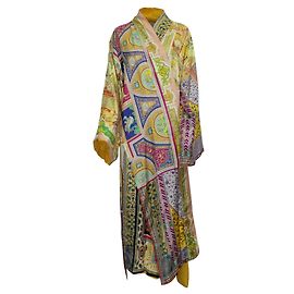 Etro Kimono / Manteau Patchwork Imprimé Jaune Jaune