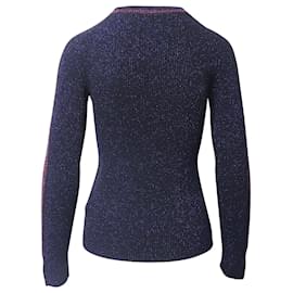 Ba&Sh-Ba&Sh Sparkling Sweater in Midnight Blue Polyester-Blue