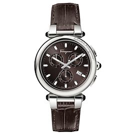 Salvatore Ferragamo Idillio Chrono Strap Watch Metallic