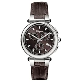 Salvatore Ferragamo-Salvatore Ferragamo Idillio Chrono Strap Watch-Metallic