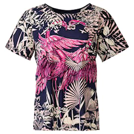 Hermès-Multi-Print Printed Blouse-Pink