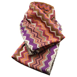 Missoni-Missoni Zigzag Print Scarf in Multicolor Wool-Other