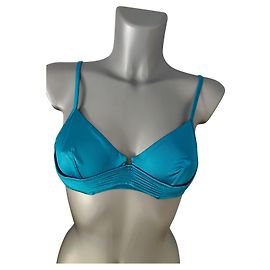 Top de biquíni La Perla turquesa com aro Turquesa
