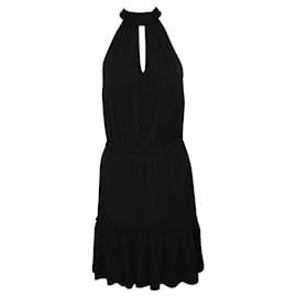Michael Kors-Black Dress with Elastic Waist-Black