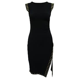 Michael Kors-Navy Blue Dress with Golden Studs-Blue,Navy blue