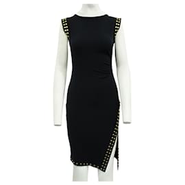 Michael Kors-Navy Blue Dress with Golden Studs-Blue,Navy blue