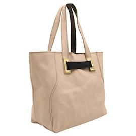 Lanvin-Lanvin En Bleu Pale Pink Leather Small Tote-Flesh