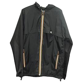 Apc-APC x KWay Windbreaker Jacket in Black Nylon-Black