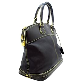 Louis Vuitton-Louis Vuitton Black Suhali Lockit MM-Black