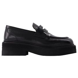 Marni Piercing Loafer aus schwarzem Leder Schwarz
