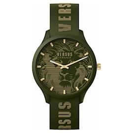 Autre Marque-Versus Versace Domus Strap Watch-Green