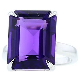 Tiffany & Co Sparklers ring in silver and amethyst Purple