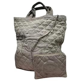 Chanel-Chanel XL limited edition tote bag-Beige,Grey